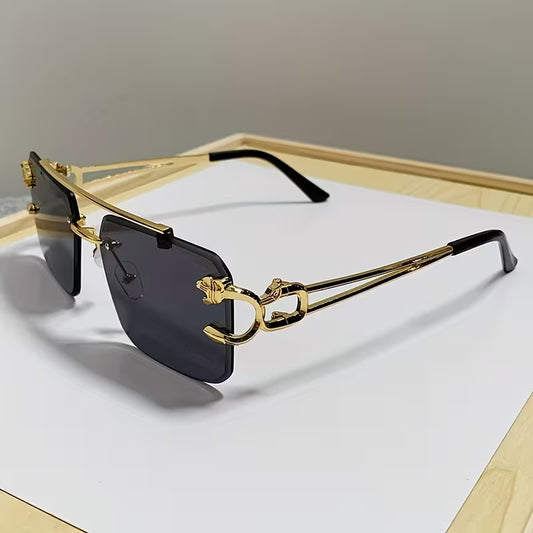 SET PANTHERA ÉLITE™ — Azul · Gris · Café | Gafas Premium | Rimless | UV400 | Hombre