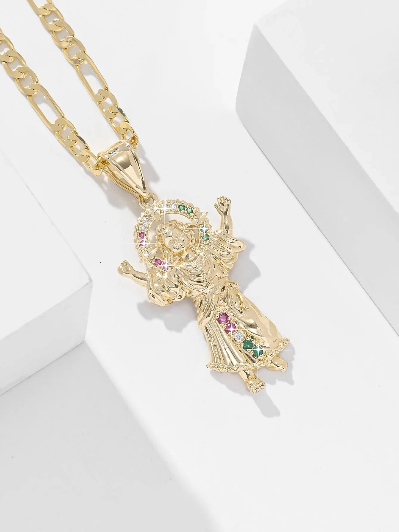 COLLAR DIVINO NIÑO™ · Yo Me Encargo · Baño Oro 18K + Circonias