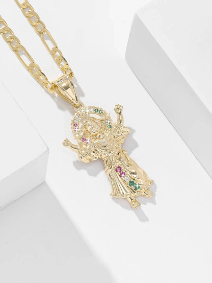 COLLAR DIVINO NIÑO™ · Yo Me Encargo · Baño Oro 18K + Circonias