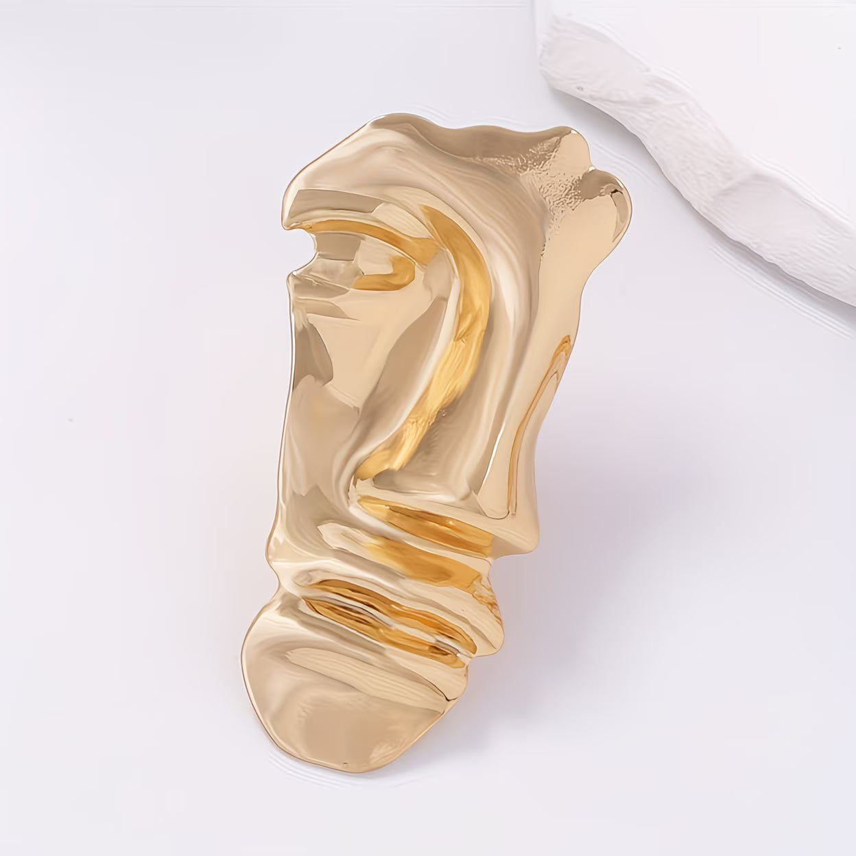 SET VISAGE D'OR™ · Aretes Rostro Escultural + Anillo Rostro · Gold · Mujer
