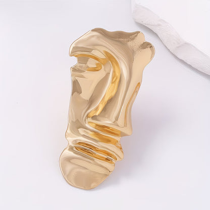 SET VISAGE D'OR™ · Aretes Rostro Escultural + Anillo Rostro · Gold · Mujer