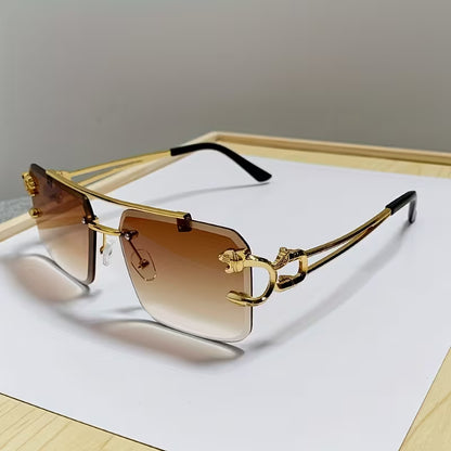 SET PANTHERA ÉLITE™ — Azul · Gris · Café | Gafas Premium | Rimless | UV400 | Hombre