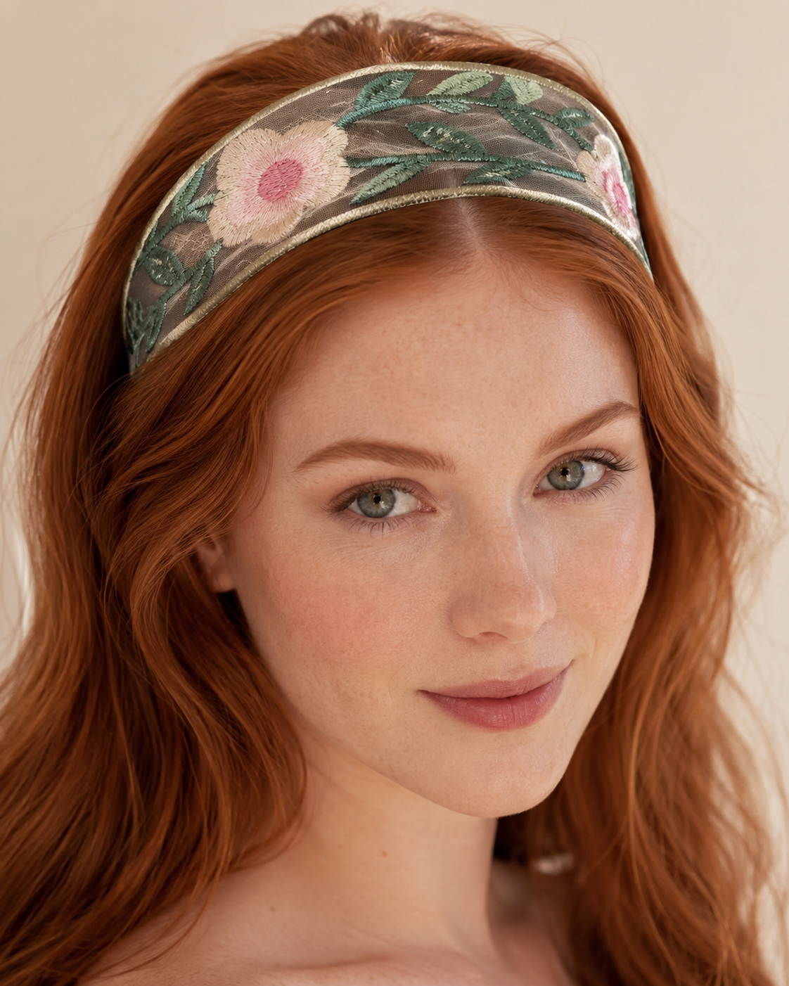 SET FLORÉ™ · Pack x3 Diademas Encaje Bordado Floral · Vinchas Mujer Elegantes
