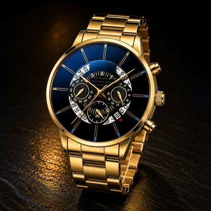 SET MAGNATE™ · 2 Relojes Hombre + Cartera de Cuero · Ejecutivo Edition
