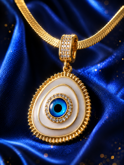 COLLAR NAZAR ORÁCULO™ · Ojo Turco Amuleto de Protección · Baño Oro + Circonias