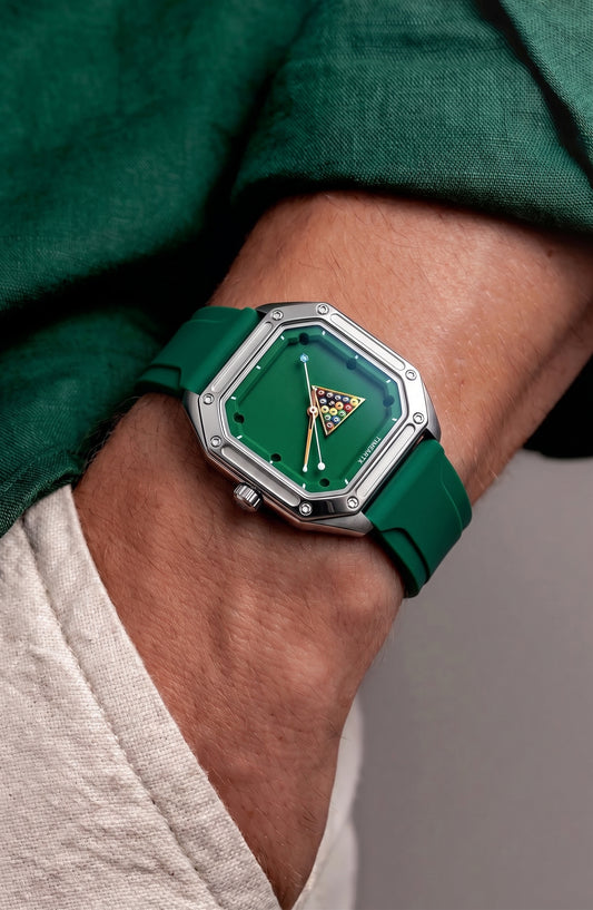 RELOJ BOLA 8™ · Mark Fairwhale® FW-5047 Dial Billar · Acero Inoxidable Hombre