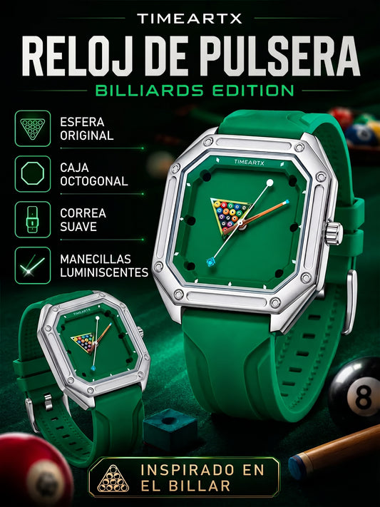 RELOJ BOLA 8™ · Mark Fairwhale® FW-5047 Dial Billar · Acero Inoxidable Hombre