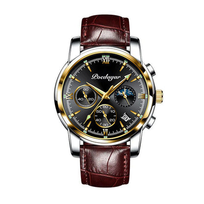 SET DUO CAVALIER™ · 2 Relojes Hombre Correa Cuero · Luxury Edition