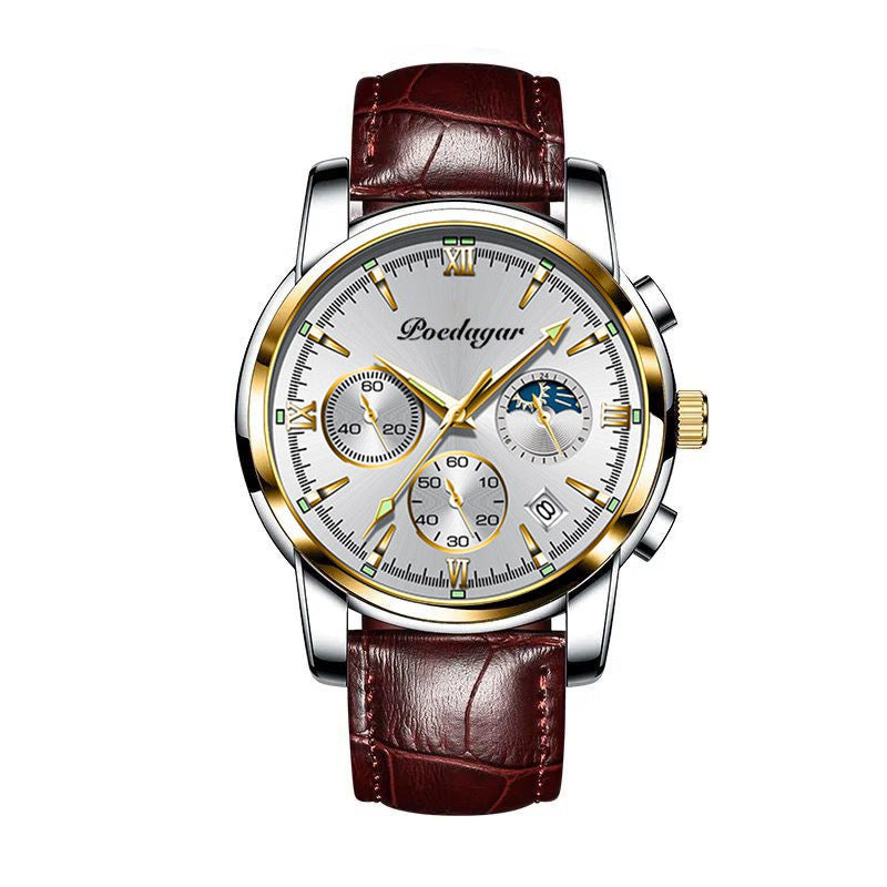 SET DUO CAVALIER™ · 2 Relojes Hombre Correa Cuero · Luxury Edition