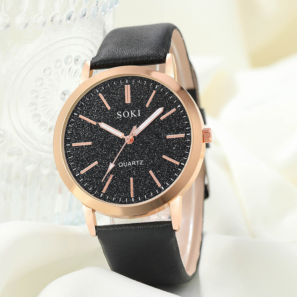 SET LUMINA LUXE™x3 Relojes Mujer · Cuarzo · Acabado Rose Gold · Esfera Glitter