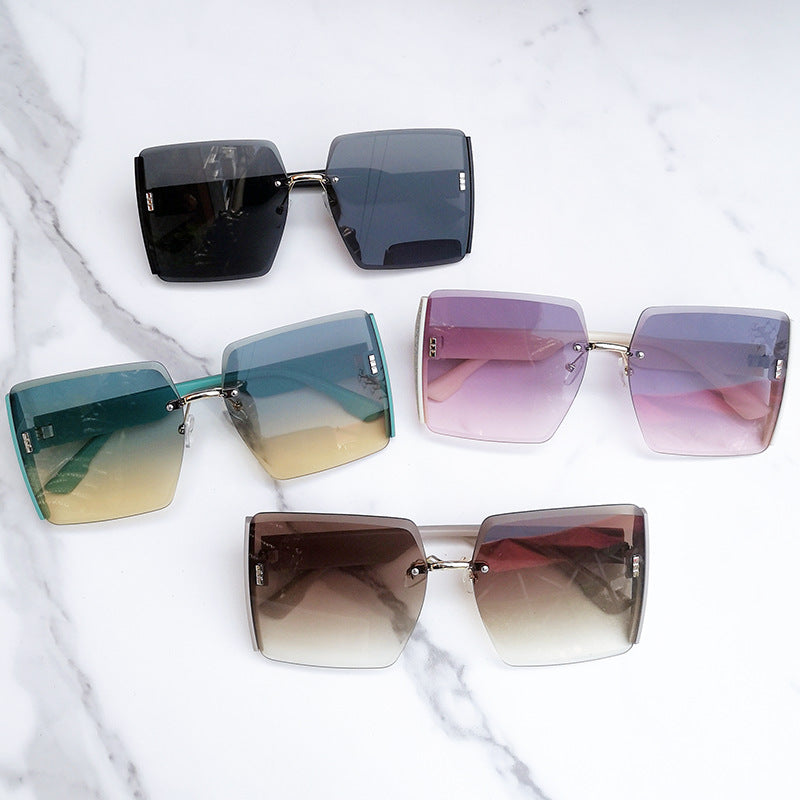 SET x4 GAFAS SOL SERENA™ — Teal · Café · Lila · Negro | Sin Marco | UV400
