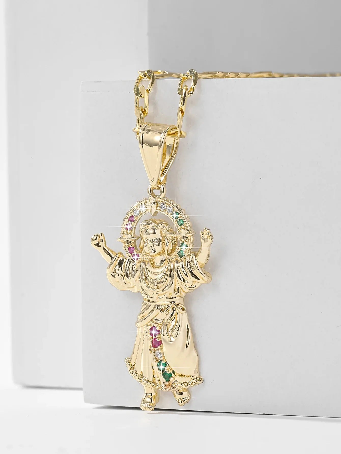 COLLAR DIVINO NIÑO™ · Yo Me Encargo · Baño Oro 18K + Circonias