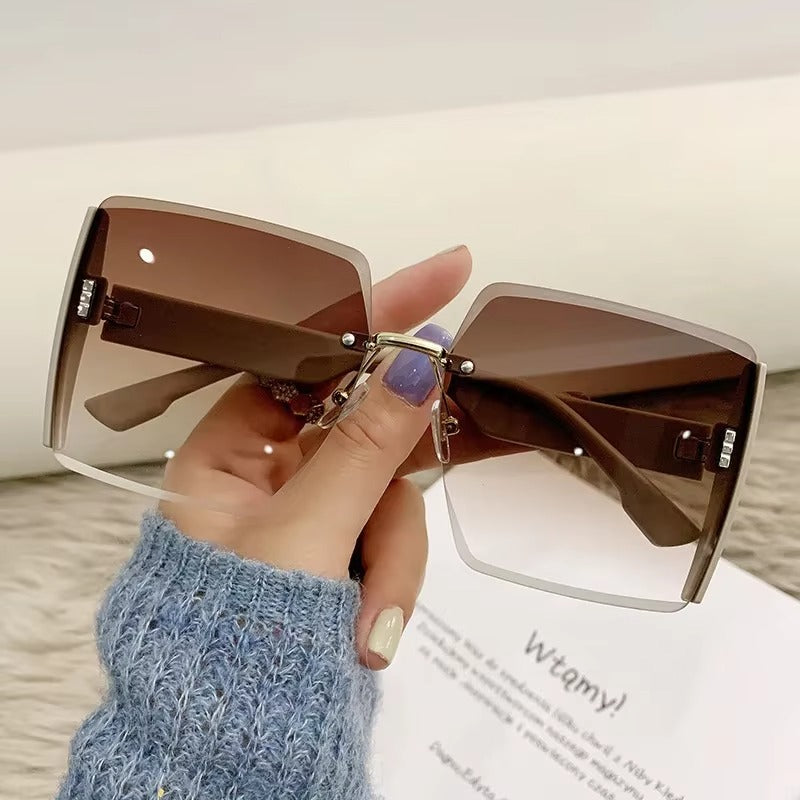 SET x4 GAFAS SOL SERENA™ — Teal · Café · Lila · Negro | Sin Marco | UV400