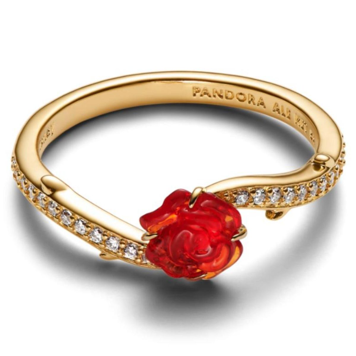 ANILLO ROSA ETERNA™ · Anillo Rosa Roja Baño en Oro · Regalo Perfecto Mujer